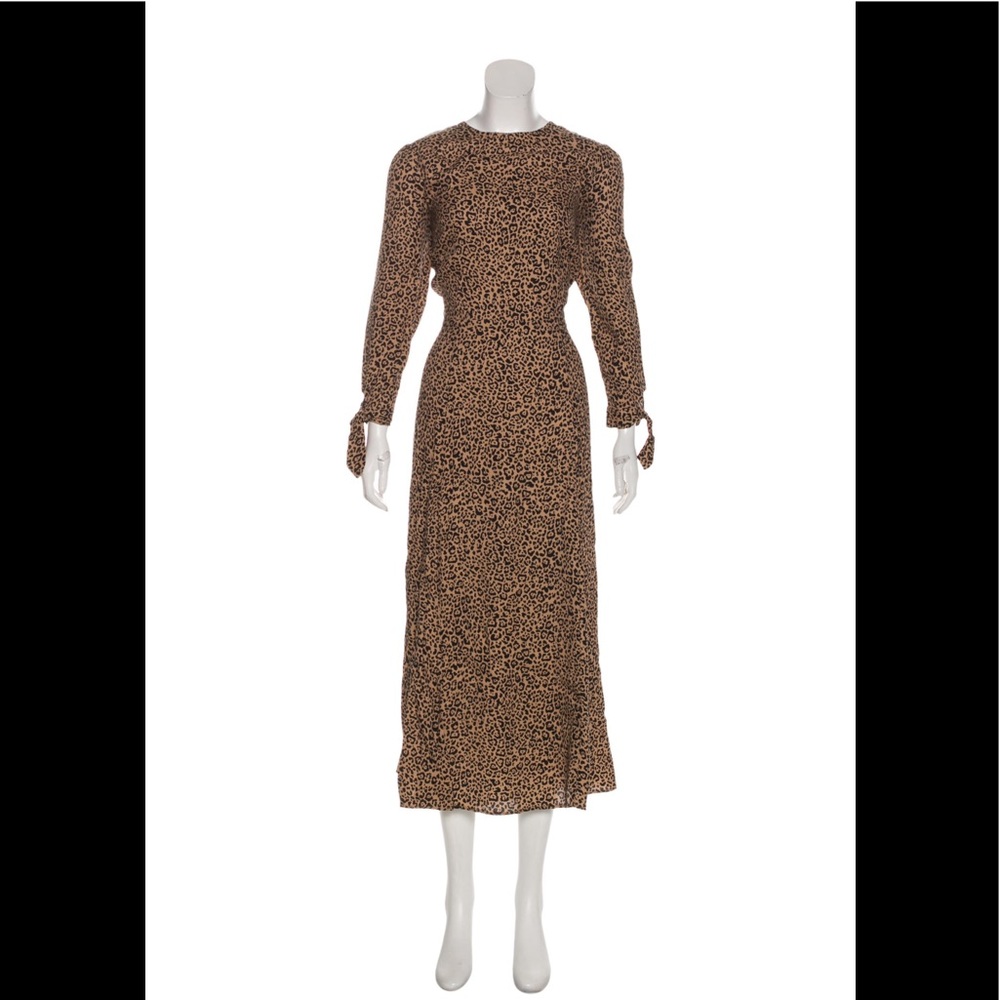 EUC Reformation Cheetah print Maxi dress Size L (10)